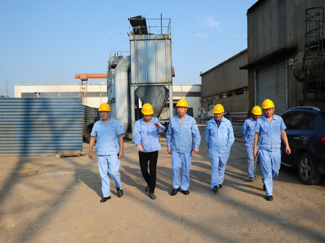 集團公司黨委書記、董事長李躍民現(xiàn)場督導電解鋁、炭素等環(huán)保提升項目